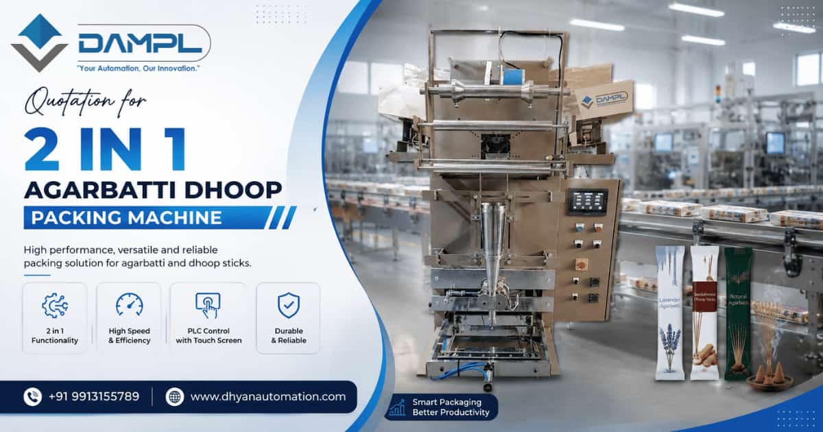 Quotation for 2 in 1 Agarbatti Dhoop Packing Machine